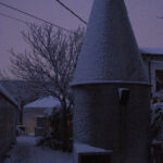 Silos innevato - 2010 - foto in pellicola - peter gazzola